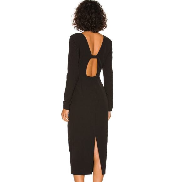 Bardot Marianna Midi Dress in Black NWT Size Small - Picture 3 of 3